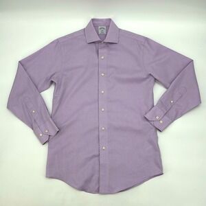Brooks‎ Brothers Men's 1818 Regent fit Pink Dress Shirt size 14 1/2-2/3 - small